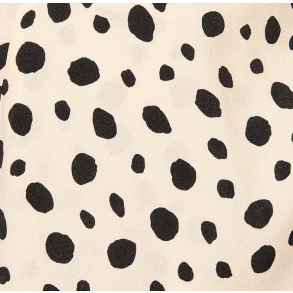 Reformation Top 2 Reign Top Ink Blot Print Sweetheart Neckline Polka Dot Bustier - Picture 5 of 15